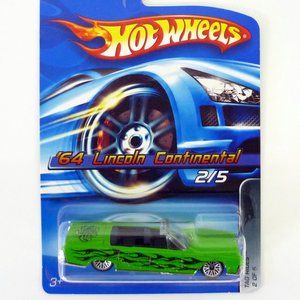 Hot Wheels '64 Lincoln Continental #072 Tag Rides 2 of 5 Green Die-Cast Car 2006